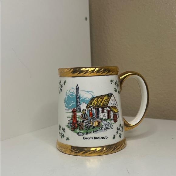 Carrigaline Pottery Other - Vintage | Carrigaline Pottery Cork Ireland Mug Gold Trim Celtic Souvenir